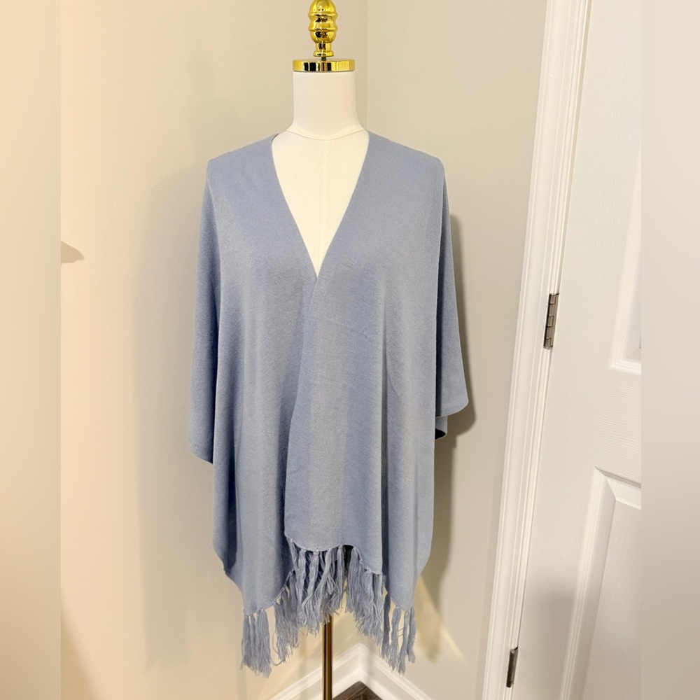 NWOT Merona Soft Pale Blue Knit Shawl